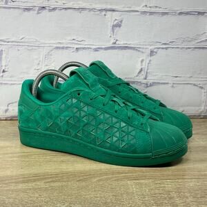 Adidas Superstar Xeno Green Sneakers Men's 6.5 Women's 7.5 Athletic Shell Shoes